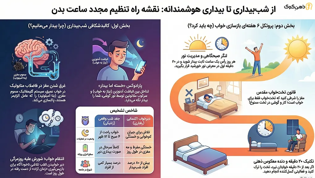 ترک عادت دیر خوابیدن