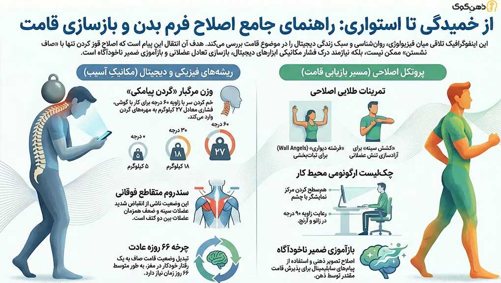 ترک عادت قوز کردن